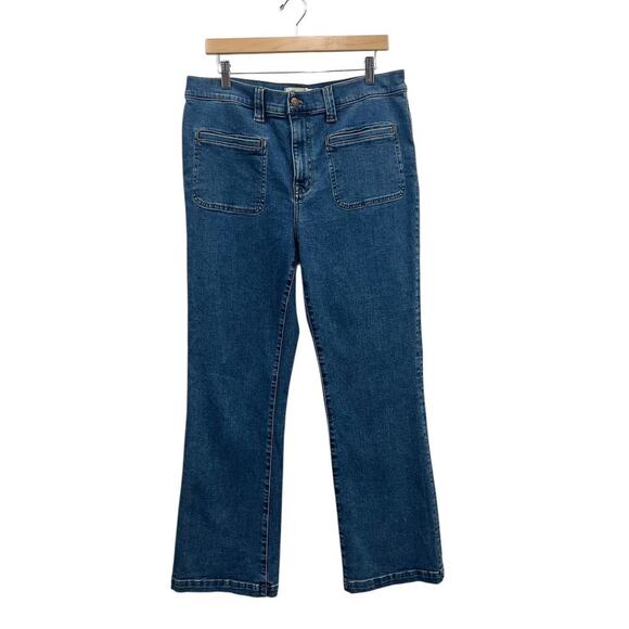 Madewell Tall Kick Out Crop Jeans Elkton Wash NP482 size 32T - Picture 6 of 7